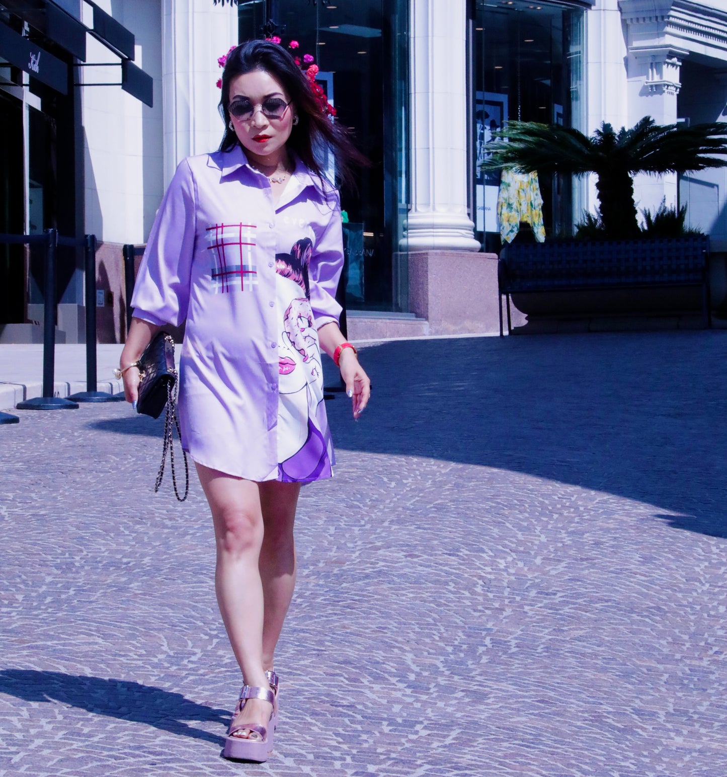 Lavender Dream Shirt Dress